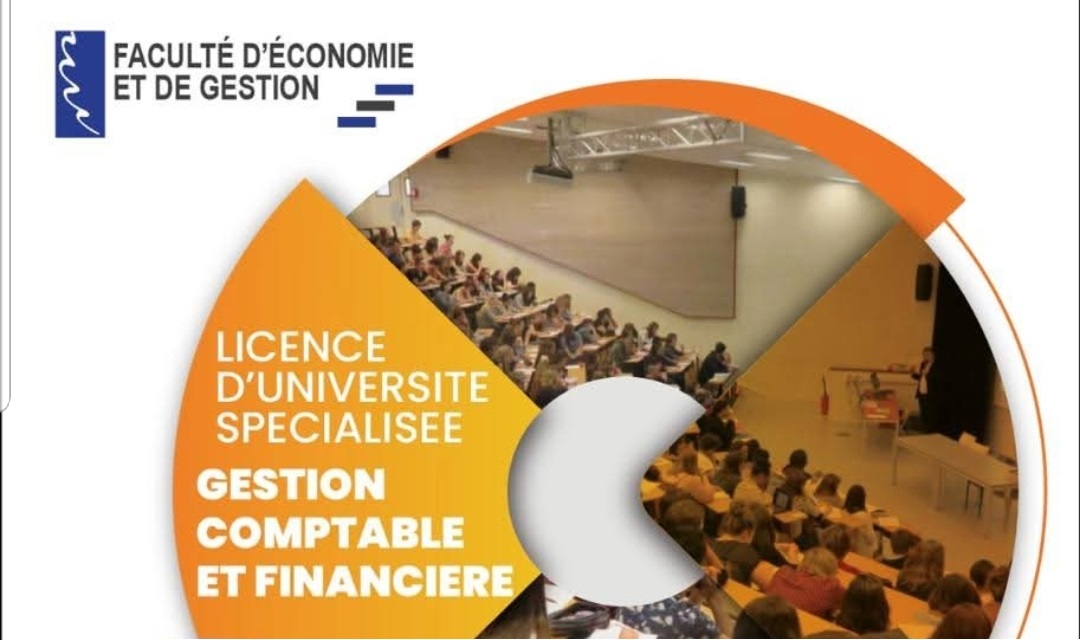 Affiche licence gestion comptable et financière